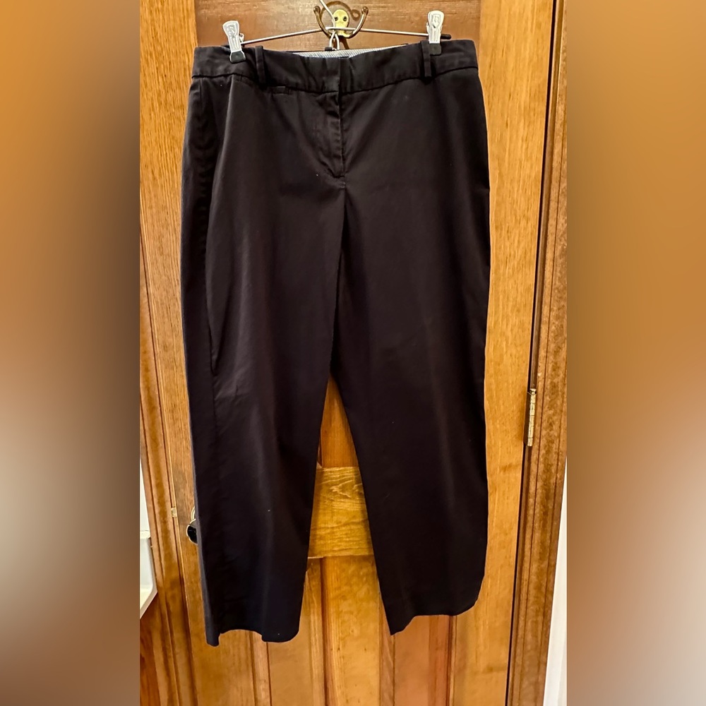 TALBOTS BLACK CROPPED PANTS SIZE 6